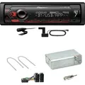 Pioneer MVH-S420DAB DAB+ Bluetooth Einbauset für Renault Megane 2 Clio 3 Modus