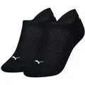 Puma 2P Women Cushioned Sneaker Socks Schwarz Gr 39/42 Damen