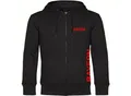 multifanshop Kapuzen Sweatshirt Jacke - Bayern - Brust & Seite - Druck rot - Sweat
