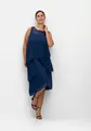 sheego Große Größen: Cocktailkleid im Layerlook, mit Pailletten, blau, Gr.40-58 14424300025