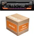 Autoradio Einbaupaket JVC KD-DB922BT passend für VW Polo 6R + Lenkradfernbedienung Schwarz | Bluetooth Telefonieren Audiostreaming