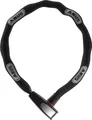 ABUS Kettenschloss Catena 6806K – Leichtes Fahrradschloss aus gehärtetem Stahl mit modischem Textilschlauch – ABUS-Sicherheitslevel 6 – 110 cm – Schwarz