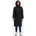 Navahoo Wintermantel Der Wahnsinn 14 Damen Steppmantel mit Taillenzugband schwarz S (36)