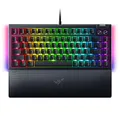 Razer BlackWidow V4 75% - Mechanische Gaming-Tastatur mit Hot Swap (Kompaktes 75% Layout, Unterbodenbeleuchtung an 2 Seiten, Multifunktionsregler und Medien-Tasten) ISO US-Layout | Schwarz