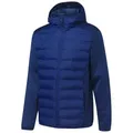 crivit Hybridjacke Herren Hybridjacke Kapuze wasserabweisend wasserabweisendes Obermaterial blau L