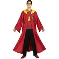 Funidelia Zauberer-Kostüm Harry Potter – Quidditch Kostüm, Ein wallendes Gewand für das nächste Quidditch-Turnier rot M