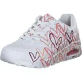 Skechers UNO Spread The Love Damen-Sneaker, Weiß Wcrl, 40.5 EU