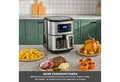 Karaca Heißluftfritteuse, Multifry Inox XXL Heißluftfritteuse, 7L Airfryer mit Fenster