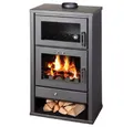 Victoria 05 Kaminofen mit Backfach Triumph F schwarz, 12,3 kW