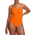 cfab (creamy fabrics) Miederbody Bodysuit Sculpting Shapewear mit Slip-Sunset Orange-XL (1-tlg) Figurformend orange XL