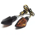 Blinker Highsider Smart Rock, Schwarz, Gelbes Glas, E-geprüft, M8, 12V/6W