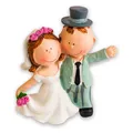 HobbyFun Hochzeitspaar 9 cm, Figuren - Dekoration, Tortendeko, Miniatur Geschenk