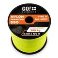 Paracord 550 Typ III | ø 4mm - 11 Kerne - max. 250 kg | 100% Nylonschnur - reißfest & extrem stabil | Nylonseil, Allzweckseil, Reepschnur & Outdoor Seil