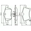 Bosch Bremsbelagsatz, Scheibenbremse 0 986 424 707