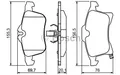 BOSCH 0 986 424 707 4x Bremsbeläge vorne