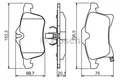 BOSCH 0986424707 Bremsbelagsatz. Scheibenbremse