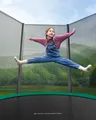 Trampolin 183cm Gartentrampolin Kinder Sicherheitsnetz schwarz-grün RTS061C01