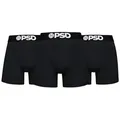 PSD Boxershorts PSD CTN SOLIDS BLK 5I 3PK (1-St) schwarz XXL