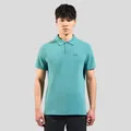 Odlo Wander-/Freizeit Polo Essential Solid (bequeme Passform, Baumwolle/Polyester) arcticblau Herren