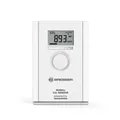 BRESSER CO2-Sensor Luftqualitätssensor zur Raumluftüberwachung, Wetterstation Erweiterung, Kohlendioxid-Messgerät, Lüftungsindikator, 150m Reichweite