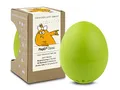 PiepEi Classic Hellgrün - Singende Eieruhr zum Mitkochen - Eierkocher für 3 Härtegrade - Piep Ei mit 3 Melodien - Lustiges Kochei - Musik Eggtimer - Brainstream