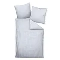 Janine Design Wendebettwäsche Karo Streifen modern Classic Platin, Kissenbezug einzeln 40x80 cm