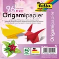 Folia Faltblätter 9105, 13 x 13cm, 80g/m², 12 Farben sortiert, 96 Blatt