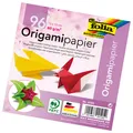 folia 9105 - Faltblätter Origami 13 x 13 cm, 80 g/qm, 96 Blatt, sortiert in 12 v