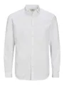 JACK & JONES Herren Jprblacardiff skjorte L/S Noos Langarmshirt, Weiß, XL EU