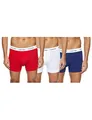 Calvin Klein Herren Boxershorts Low Rise TRUNK, 3er Pack U2664G, Ohne Eingriff, Mehrfarbig ( Mehrfarbig (I03 White/Red Ginger/Pyro Blue) ) - Small