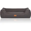 Knuffelwuff Hundebett Lotte Velours XL 105 x 75cm Grau