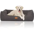 Knuffelwuff Tierbett Hundebett Lotte, Schaumstoffflocken grau 75 cm x 105 cm