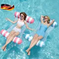 Aufblasbare Pool Hängematte 4-in-1 relaxen Lounge Floaties Wasserkomfort
