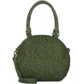 Greenland Nature Femi & Nine Schultertasche Leder 34 cm  grün