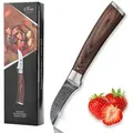 Wakoli Schälmesser, Braun, Metall, Holz, 17 cm, Kochen, Küchenmesser, Gemüsemesser