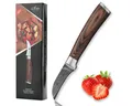 Wakoli EDIB Damast Gemüsemesser I Küchenmesser Kochmesser I 6cm Klinge, VG10 Kern, 67 Lagen Damaststahl, Pakkaholzgriff, inkl. Geschenkbox