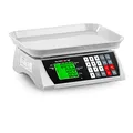 Steinberg Systems Kontrollwaage Digitalwaage Digitale Tischwaage (30 kg / 1 g, LCD-Display, 6 Funktionen, 28,8 x 21,8 cm)