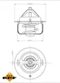 Für NRF 725113 VW Golf 2.0 THERMOSTAT 2003-2008