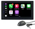 CREASONO Carplay Radio: 2-DIN-Autoradio mit Apple CarPlay, Freisprechfunktion, 17,1-cm-Display (Doppel DIN, Apple Radio, VW)