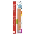 Bleistift Radierer STABILO pencil 160 Orange HB 3 Stück Zeichenstifte Bleistifte