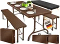 KESSER Bierzeltgarnitur, klappbar Festzeltgarnitur 3-teiliges Set mit Biertisch & 2x Bierbank