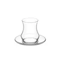 LAV Eda Teegläser-Set 12-teilig mit Untertellern, transparent - 170 ml