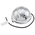 Spiegelkugel halb 20cm für Deckenmontage Discokugel Spiegel-Halbkugel silber