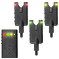 BAT Tackle Funkbissanzeiger Set Flathead XS 3+1 im Koffer - Kompaktes und zuverlässiges Bissanzeigerset