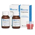 MOLEVAC Suspension, 2 x 25 ml - Wurmkur gegen Madenwürmer (Darmparasiten) für Menschen | Entwurmungsmittel, Parasitenkur mit Pyrvinium bei Wurmbefall, bzw. zur Behandlung bei Madenwürmern