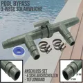 Pool Bypass 3-Wege Solarweiche Solarheizung Heizung Wärmepumpe Schwimmbad SET