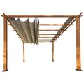 Pergola, Metall, 350x235x350 cm, Sonnen- & Sichtschutz, Pavillons & Pergolas, Pergolas