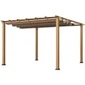 Paragon Outdoor Pergola Florida Aluminium/Textil 350 cm x 350 cm x 2350 cm Natur