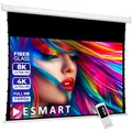 ESMART Professional TATENSO Tageslicht Tension-Leinwand GRAU Glasfaser 197 cm Bild 160 x 90 cm (72") 16:9 | Programmierbare Fernbedienung | elektrische Beamer Projektionsleinwand