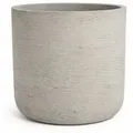 finestgreen Pflanzkübel Charlie, Fiberclay Pflanzkübel in Beton-Optik für Innen & Außen grau Ø 25 cm x 24 cm